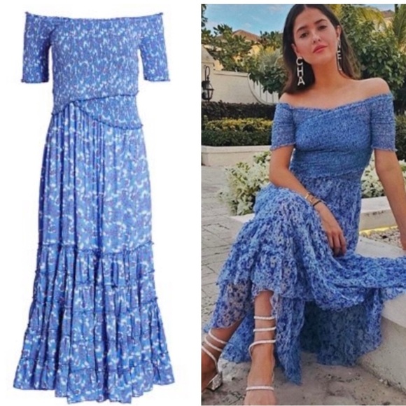Poupette St. Barth Dresses & Skirts - Poupette St Barth Soledad Maxi Dress in Royal Cerise Small